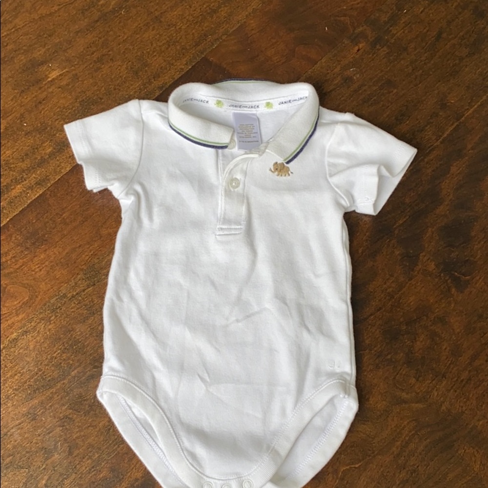 Janie and Jack polo onsie